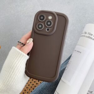 Frosted puff shell-brown-no printing