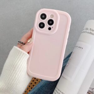 Frosted puff shell-pink-no printing
