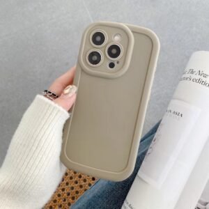 Frosted puff shell - khaki - no printing