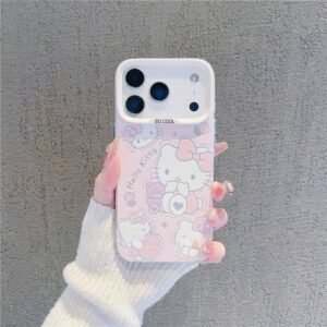 Colorful silver shell [hug bear hello kitty]