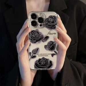 Fine hole space shell [black rose]