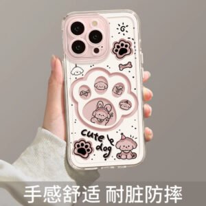 [cute claw-puppy] transparent soft shell★Lens protection
