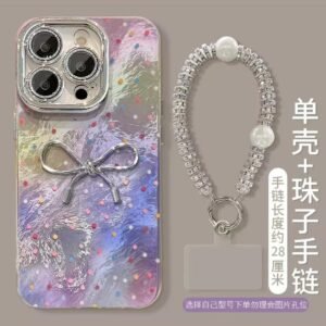 [sudged polka dots + bow patch + bracelet] precision hole glacier pattern