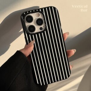 Bright black white vertical lines