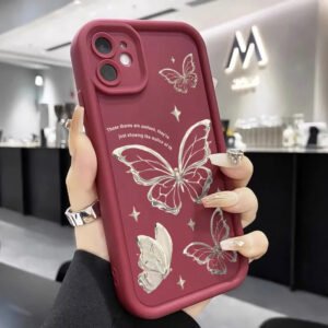 Red-silver butterfly