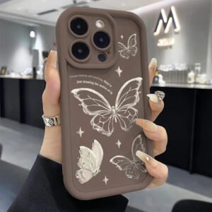 Dark brown-silver butterfly