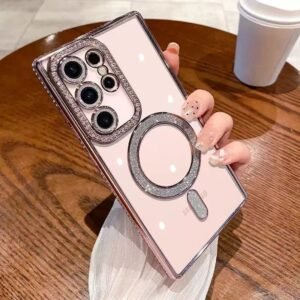 [pink] magnetic wireless charging + all-inclusive lens film