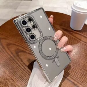 [silver] magnetic wireless charging + all-inclusive lens film