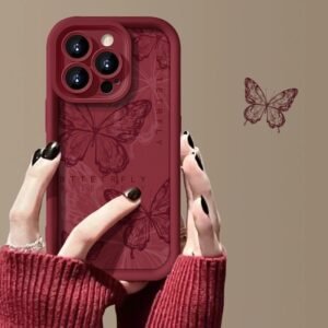 wine red butterfly