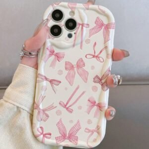 Cream shell-white-ta1 polka dot bow